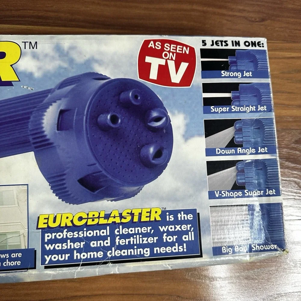 Emson Euroblaster 5 Jet Garden Hose Super Washer Cleaner Vintage 1996 NOS New